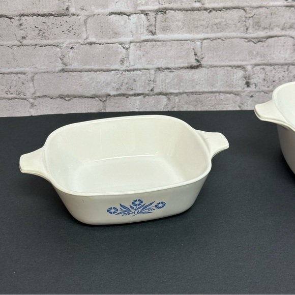 CORNING WARE Vintage Blue Cornflower Set of 3 Dishes 1 3/4 Cups & 2 3/4 Cup - Picture 7 of 16